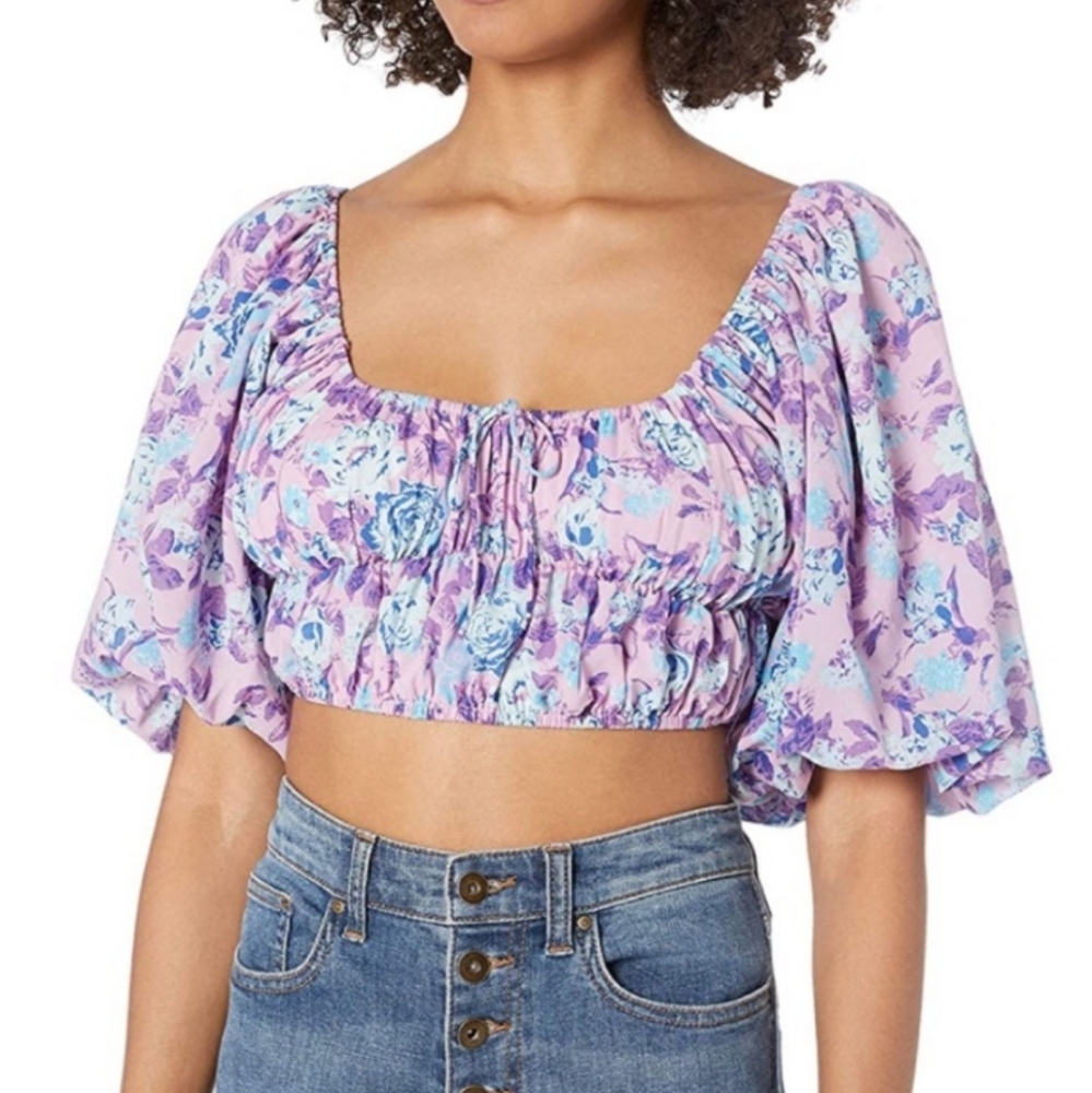 For Love and Lemons Belize Crop Top XS